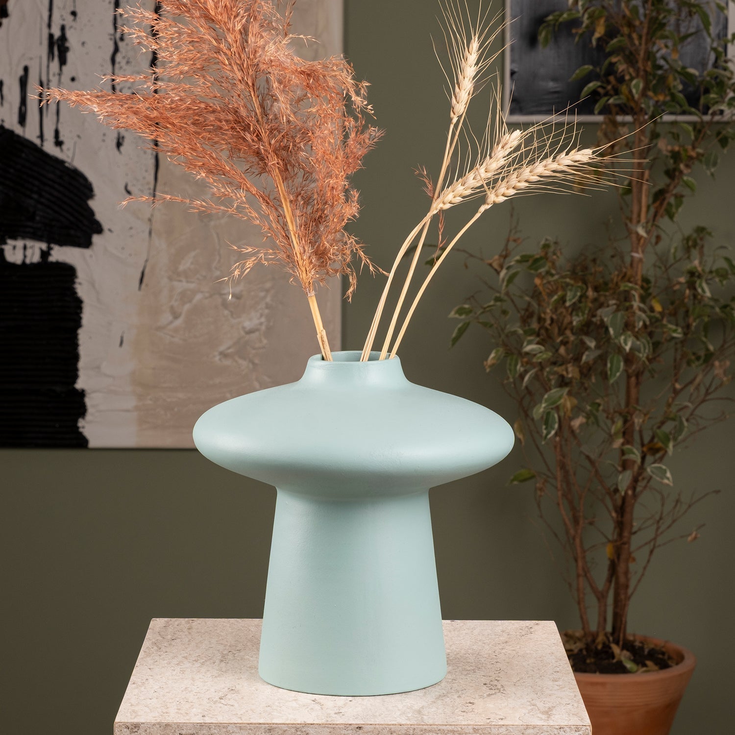 Mushroom Ceramic Vase