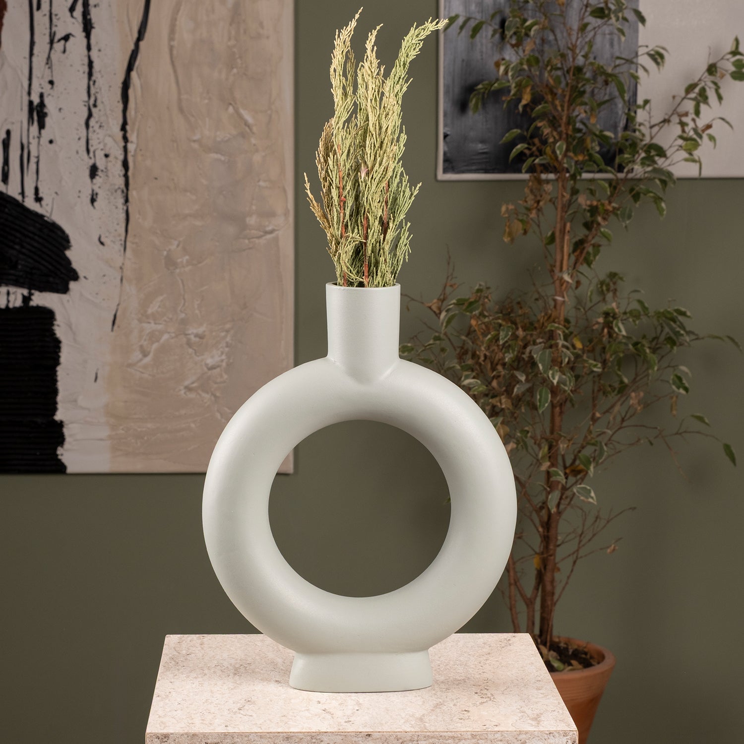 Ring Two Ceramic Vase